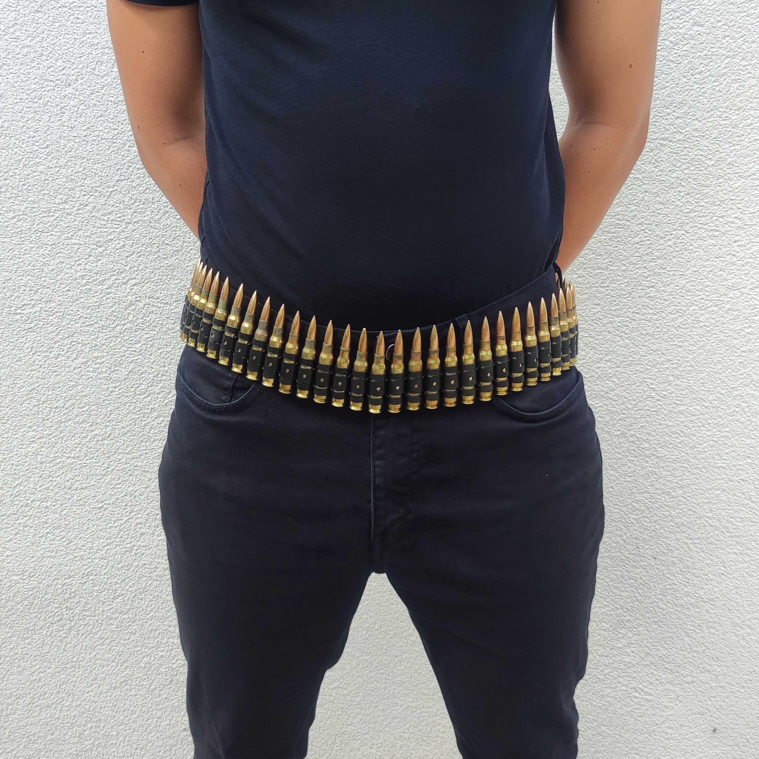 NOWY bullet belt, pas z nabojami, taśma amunicyjna .308 - DUŻY NABÓJ
