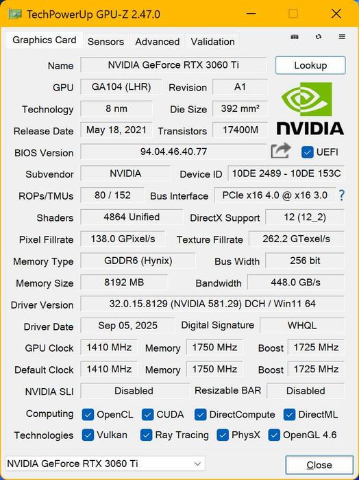 Видеокарта iCHILL X3 GeForce RTX 3060 Ti как новая