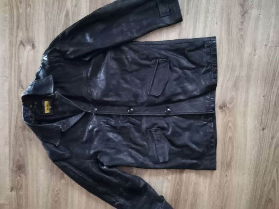 Kurtka skórzana czarna