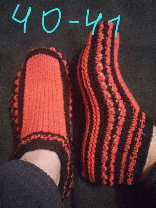 Продам вязанные носки и  следки