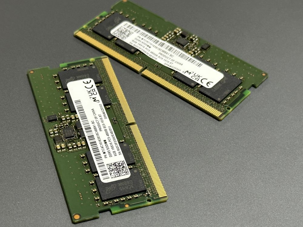 Оперативна память SoDIMM DDR5 16Gb (2x8Gb) 4800MHz