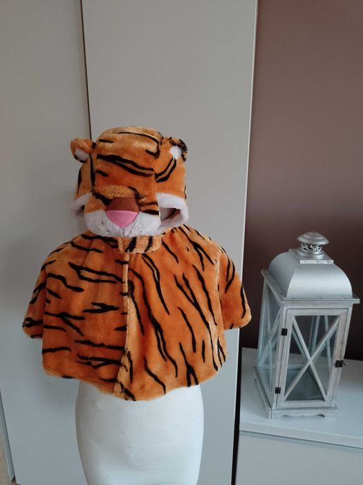 NOWY strój pelerynka TYGRYSA TYGRYSKA TYGRYS  przebranie 86/98 (413)