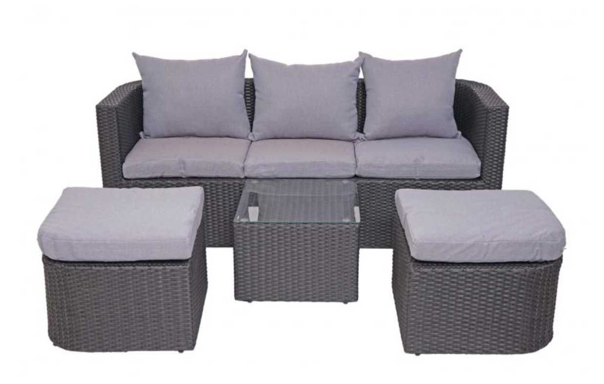 Meble ogrodowe Sofa Stolik 3 w 1