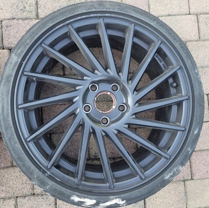 4x 18 Keskin KT17 5x112 ET 45 otwór 57.1 Nienaprawiane skoda seat VW