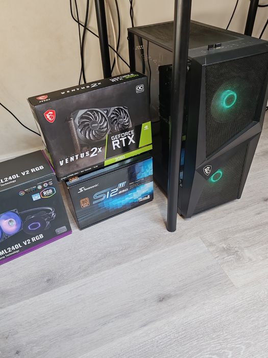 MSI Gaming PC GeForce RTX 3060 12GB, AMD Ryzen 5, 240Hz Monitor