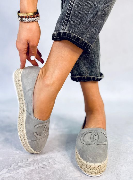 Espadryle Chanelki Wela Grey