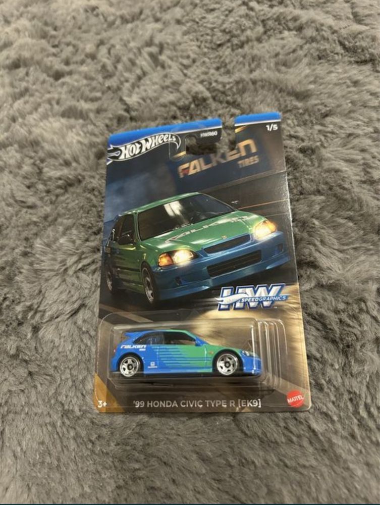 Hot Wheels Falken ’99 Honda Civic Type R [EK9] 1:64