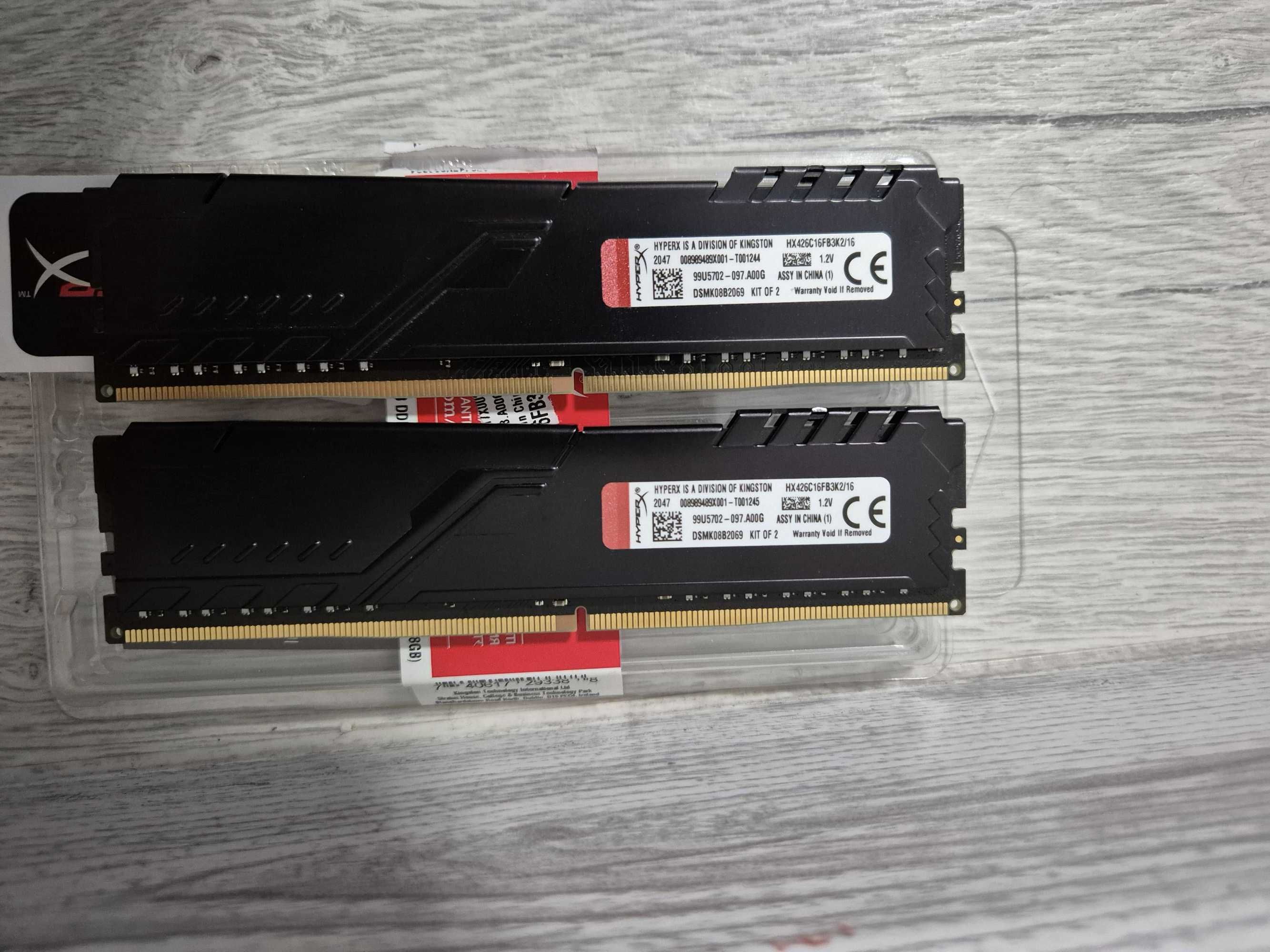 пам'ять DDR4 16GB Kit (2x8) 2666MHz HyperX FURY