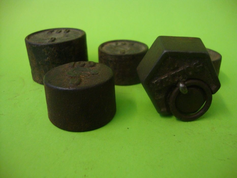 Lote de pesos antigos