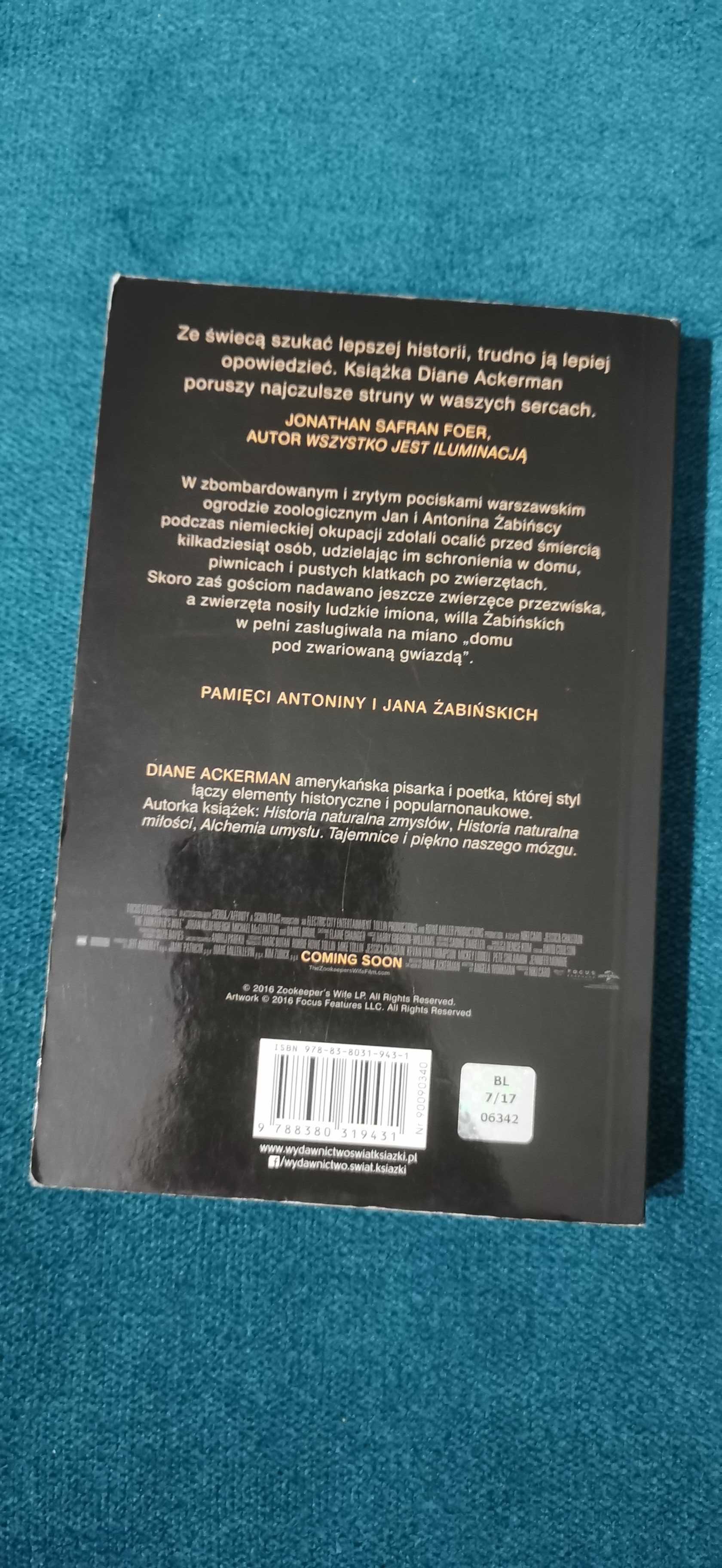 Książka Azyl autorstwa Diane Ackerman