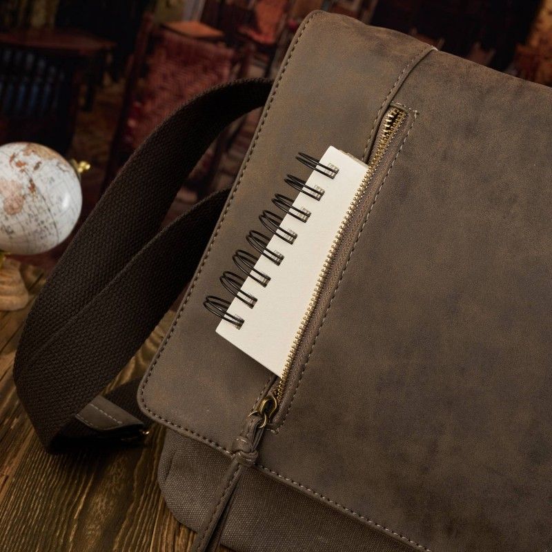 torba męska na ramię vintage canvas sp-06-br