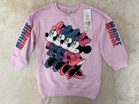 Śliczna bluza dla dziewczynki różowa Myszka Minnie Disney rozmiar 122