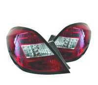 FAROLINS TRASEIROS LED PARA OPEL CORSA D 06-11 VERMELHO BRANCO