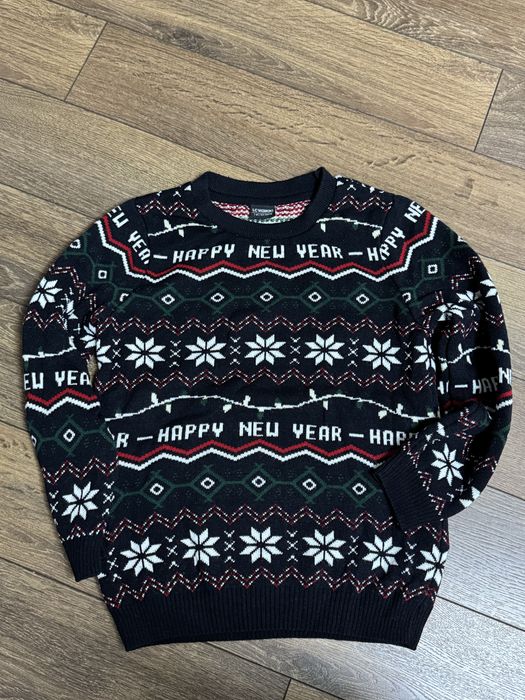 Светр новорічний новогодний свитр 7-8
