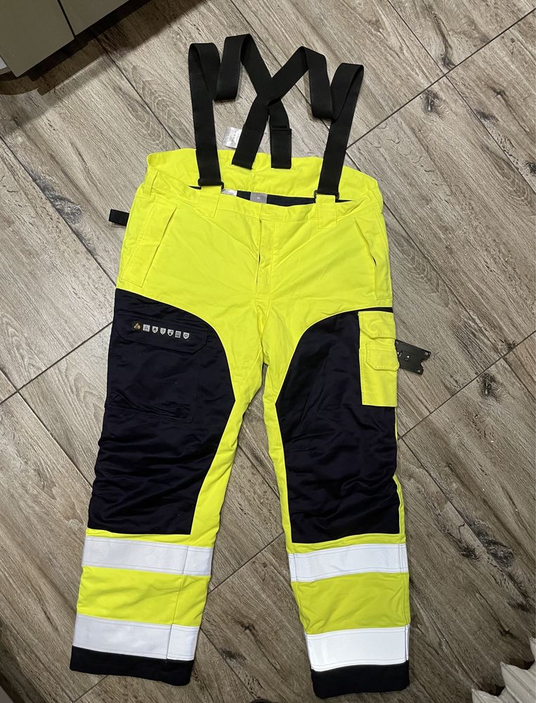 Meskie Zimowe Spodnie Robocze FRISTADS HiVis TRUDNOPALNE XL sklep 1560