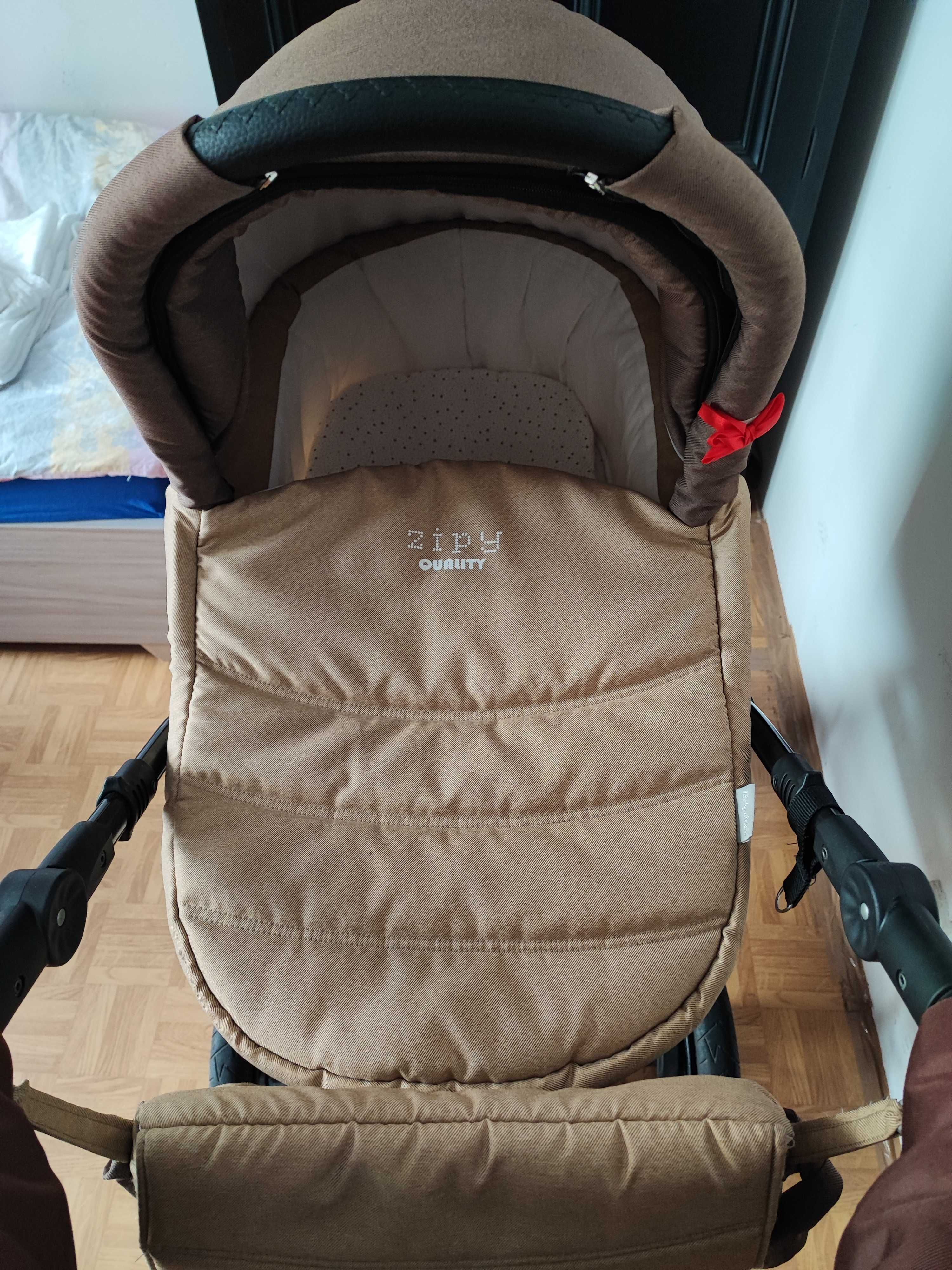 Wózek Baby merc Zipy Q 3w1 brązowy