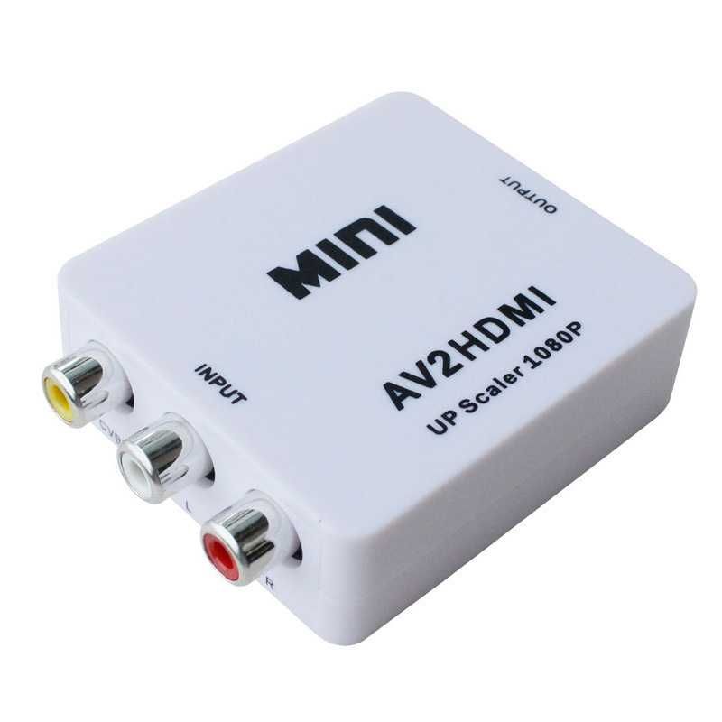 Conversor Adaptador AV para HDMI Entrada AV/RCA - Saída HDMI (AV-HDMI)