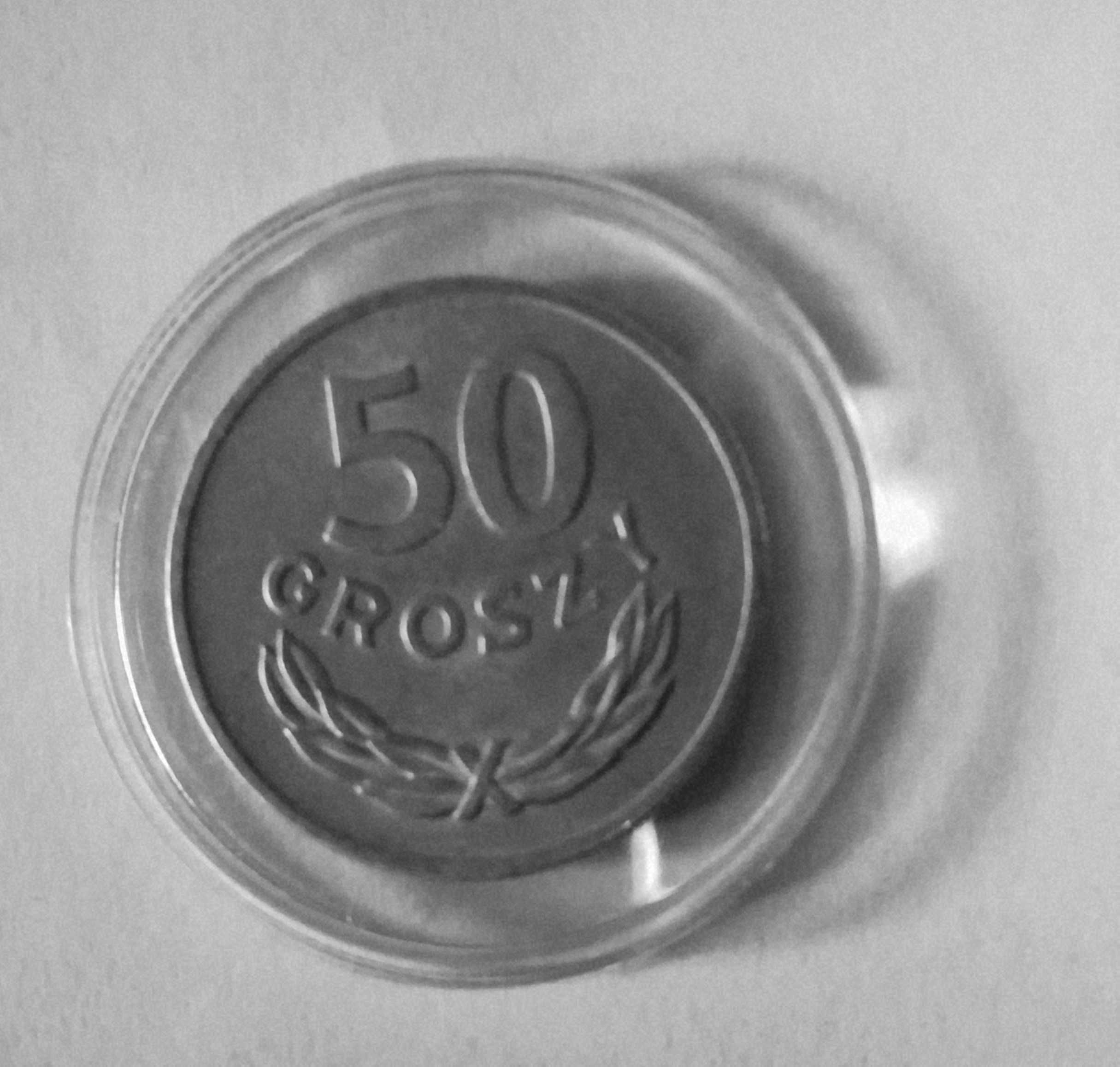 Moneta 50 gr z 1949 r Bez znaku menniczego. Stan doskonały