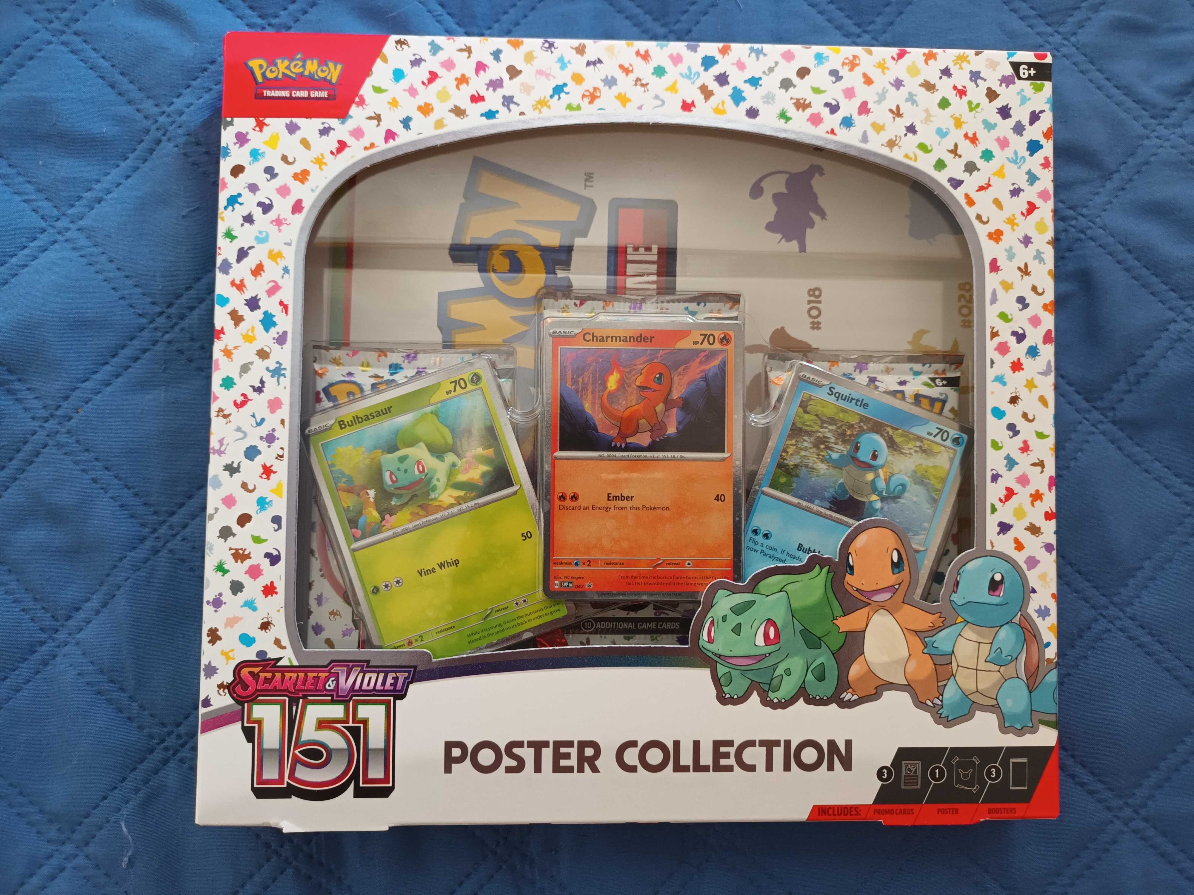 Pokemon 151 - Poster Collection em Inglês e selado