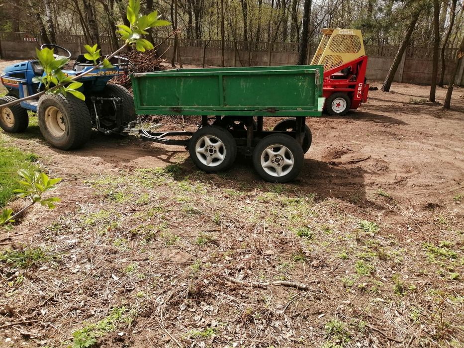Przyczepa wywrotka Kubota Iseki tandem mini