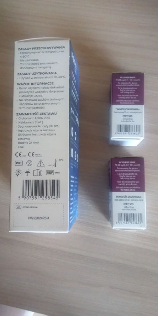 ABRA paski plus glukometr