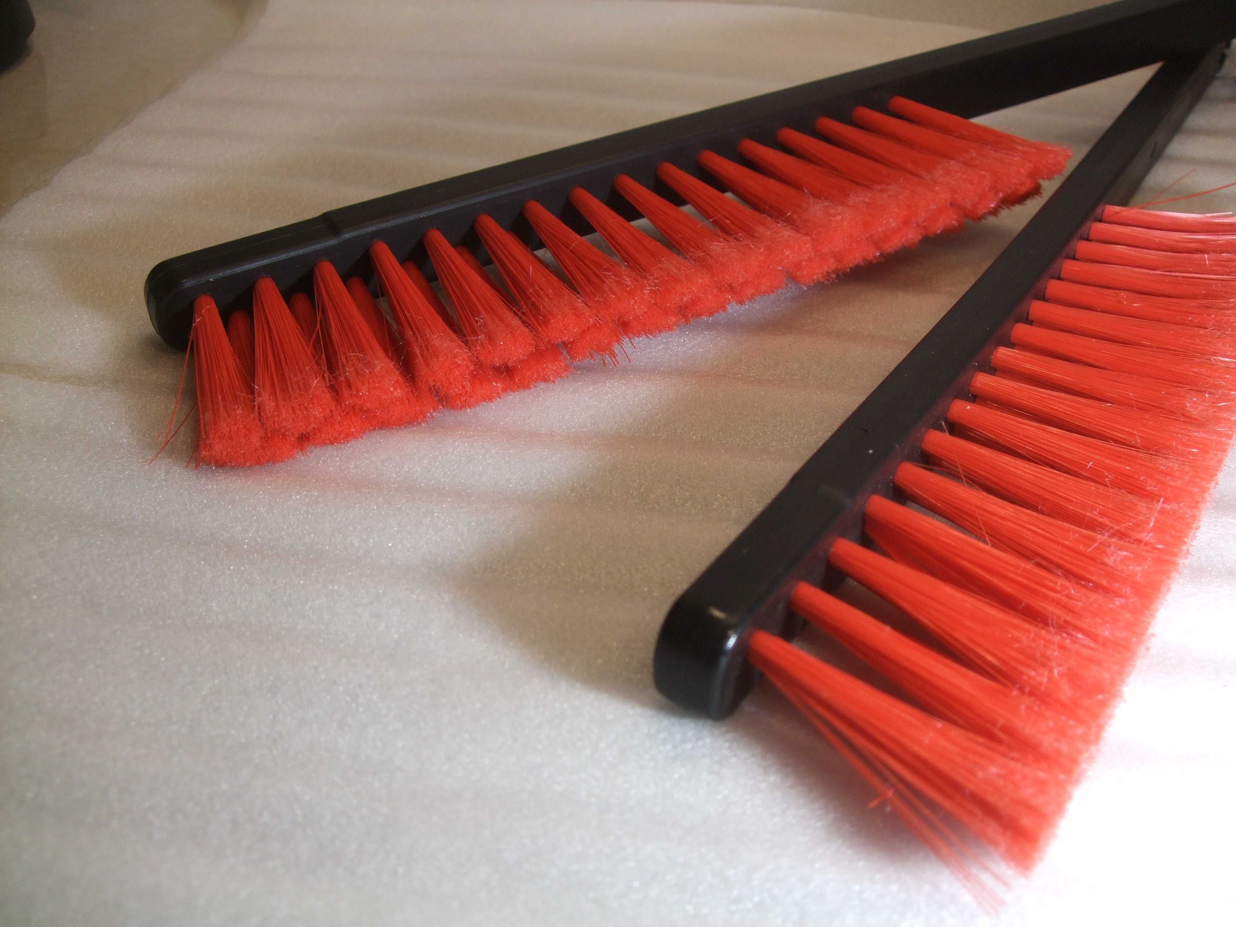 ZMIOTKA SZCZOTKA  Plastikowa Rączka WĄSKA DŁUGA WŁOSIE Nylon 45/25 cm