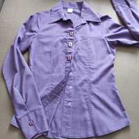 Fioletowa bluzka koszulowa