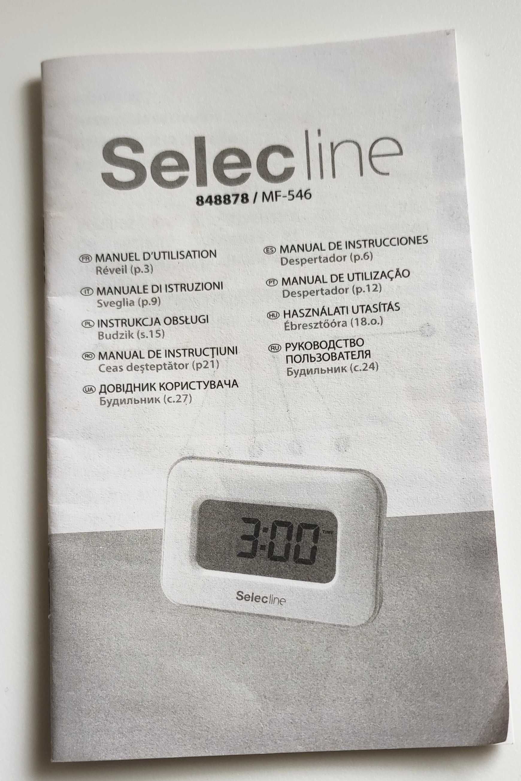 relógio despertador selecline