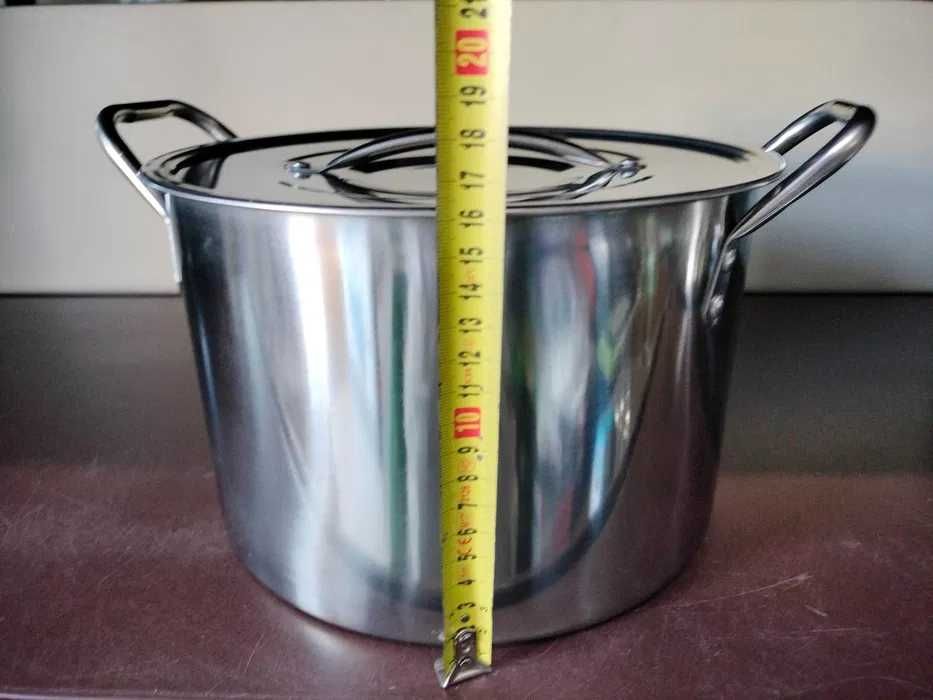 Duży garnek 10 litrów 25,5 cm średnicy i 21 cm wysoki gaz indukcja ele