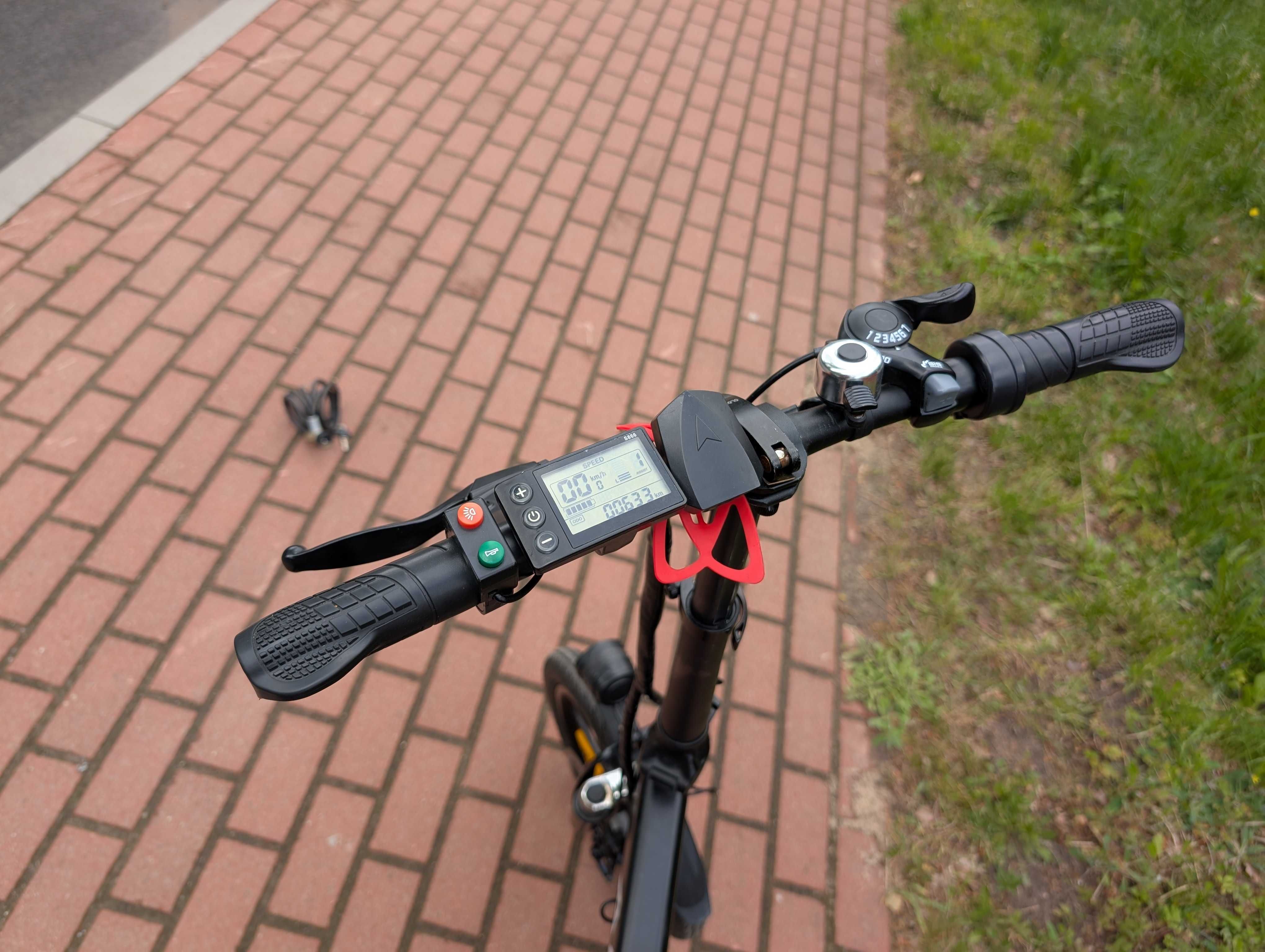Składak elektryczny ADO A16 Plus z przerzutką  + pokrowiec, stan bdb