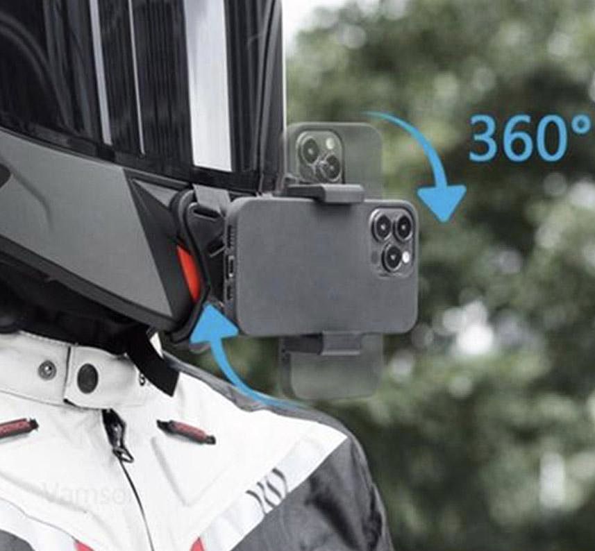 Кріплення для екшн камер GoPro Hero та смартфонів на мотошолом.