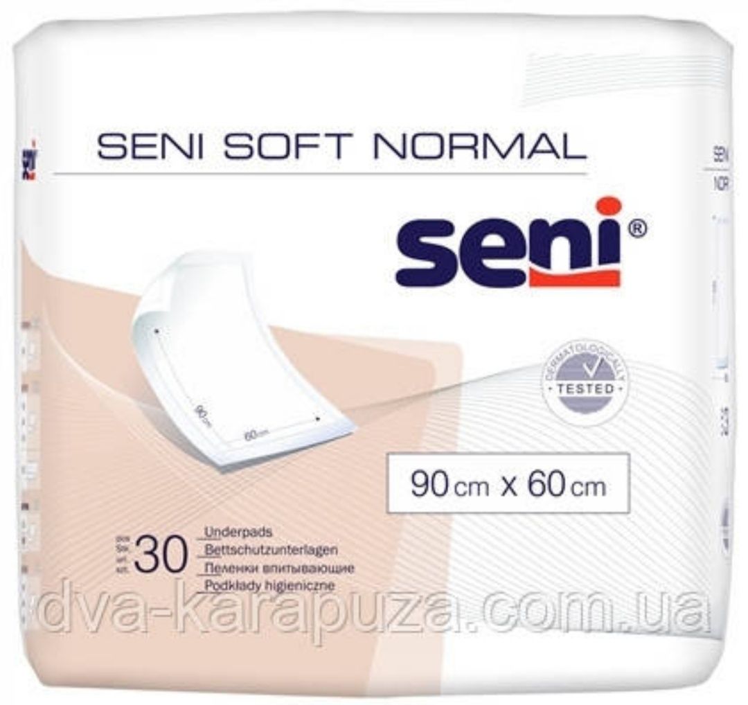 Одноразовые пеленки Seni Soft Normal 60×90 см, 30 шт!