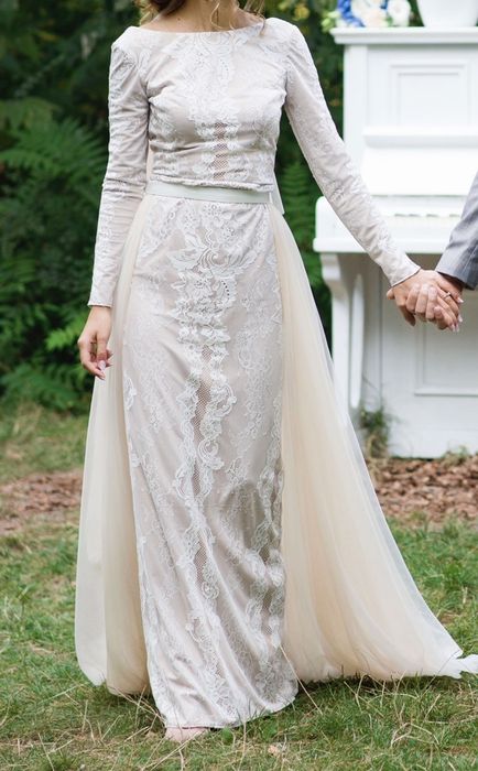 Свадебное/вечернее платье-трансформер с фатой