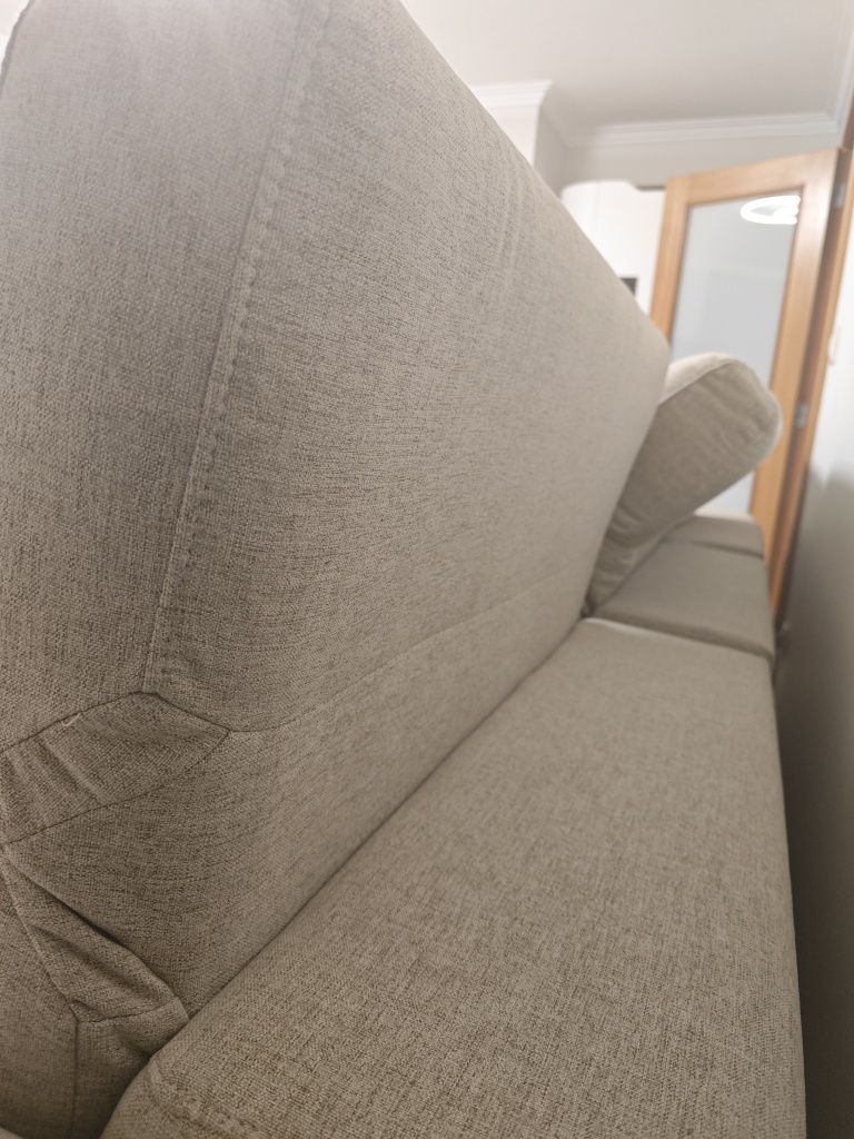 Sofá com relax e chaiselong COMO NOVO