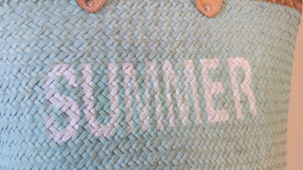 Сумка з рафії літня