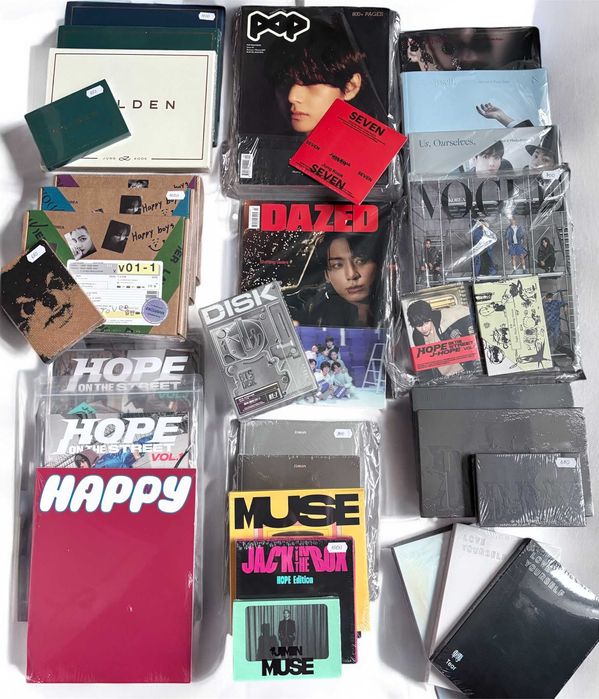 K-POP aльбоми: BTS, Ateez, Stray Kids та інше.