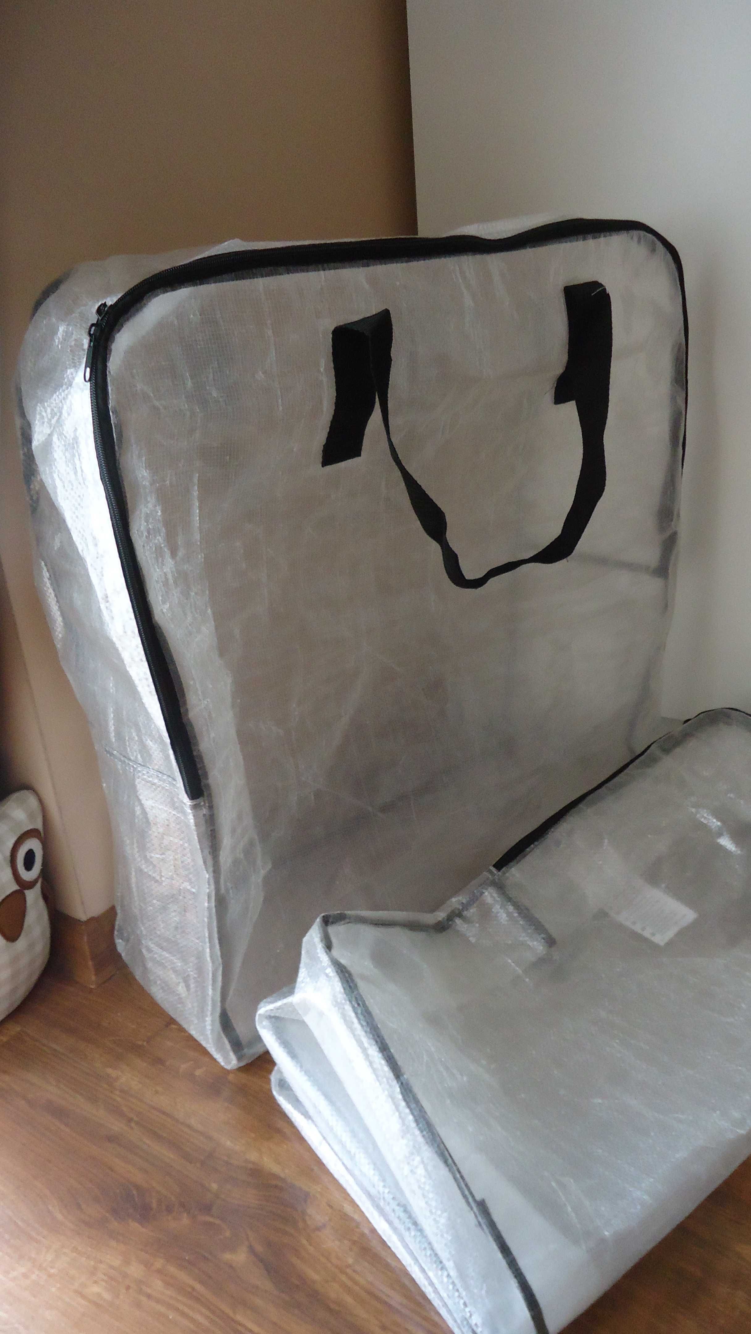 2szt/25zł przezroczysta torba DIMPA toreba na pościel IKEA 65x22x65 cm