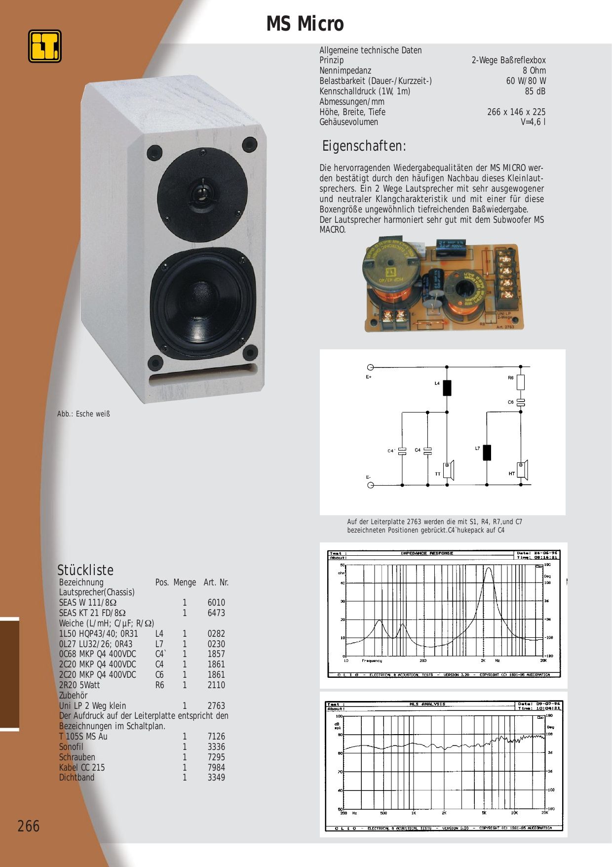 Акустика intertechnik ms micro SEAS H149