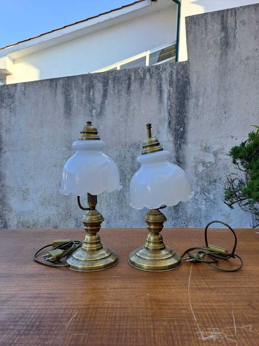Candeeiros de mesa de cabeceira (2x)