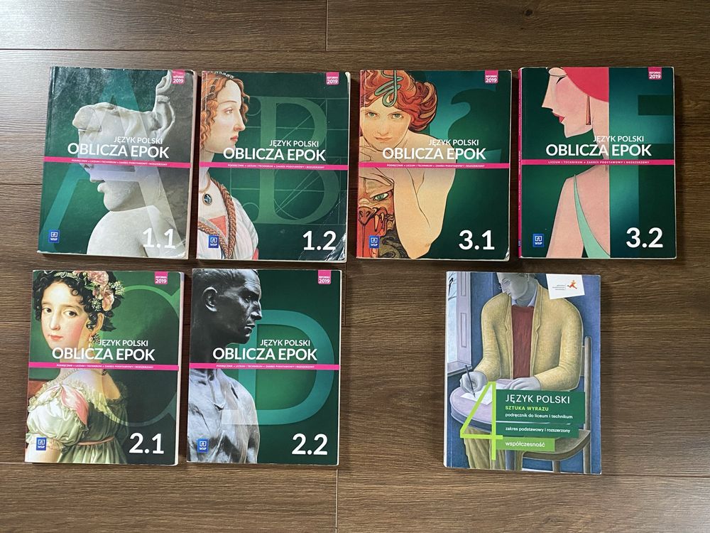 Oblicza Epok 1.1, 1.2, 2.1, 2.2, 3.1, 3.2, Sztuka Wyrazu 4 (OPIS!!)