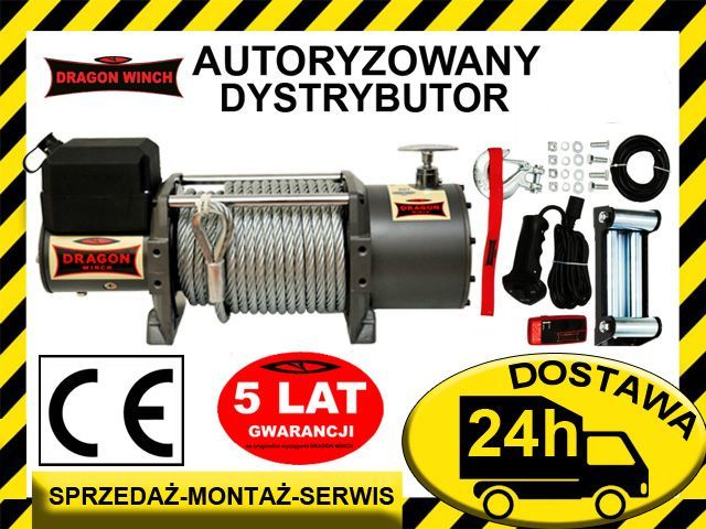 Wyciągarka Dragon Winch TRUCK 16000 HD 7.2 T, do lawety, 4x4,wciągarka