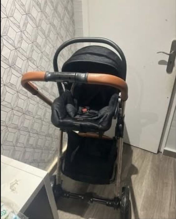 Carrinho bebe 3 em 1 - Preto