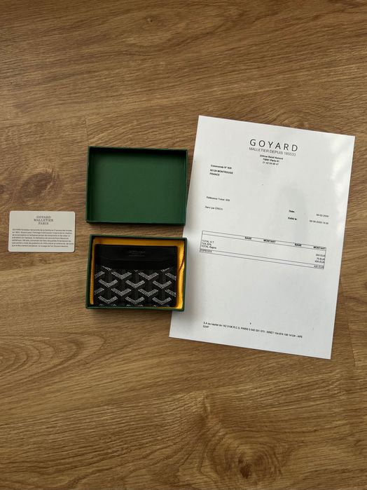 Carteira Goyard Preta