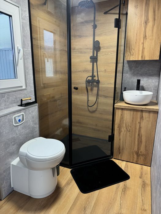 Модульний дерев’яний будинок 7×3 м у ПРЕМІУМ виконанні