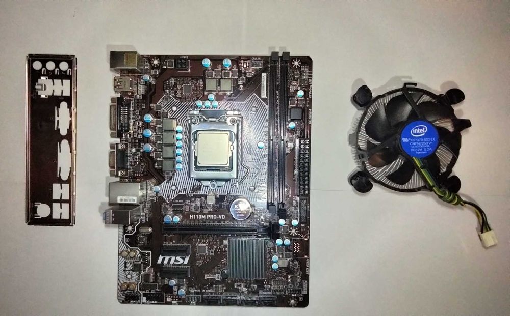 Материнская плата H110m pro-vd с процессором i5 6600