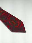 Ermenegildo Zegna czerwony jedwabny krawat paisley wrz143