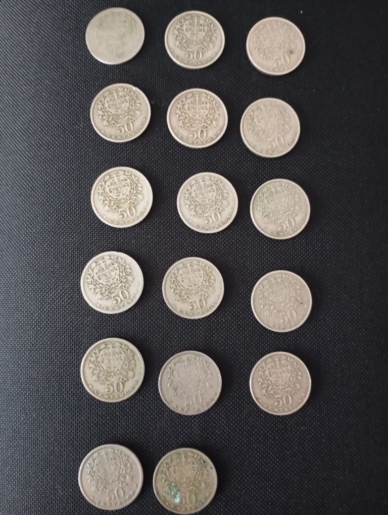 Moedas de 50 centavos