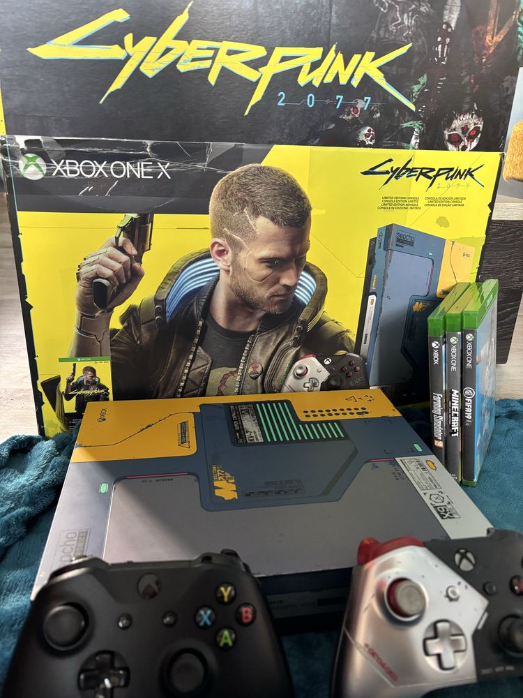 Konsola Xbox one X edycja cyberpunk