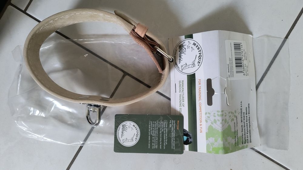 Obroża mystique tropowa skórzana 50cm