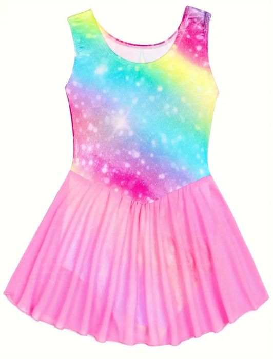 Nowy Strój i gumka do włosów na tańce ,balet itp Jednorożec